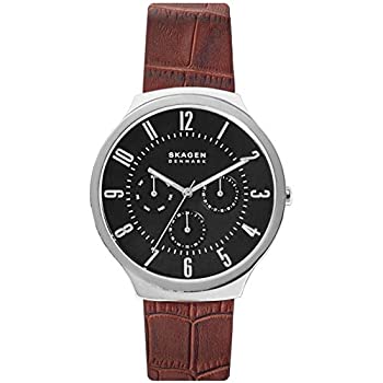 【中古】【インポート品・未当て嵌める】Skagen グレナン SKW6536 赤銅色/黒いこと 一大きさ