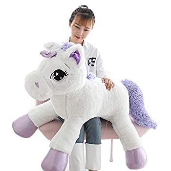 【中古】【輸入品・未使用】sofipal (ソフィパル) ジャイアントユニコーンぬいぐるみ ソフト ピロークッション 誕生日/バレンタイン/寝室に