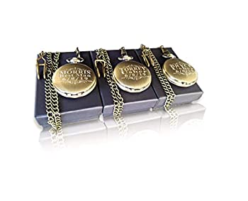 【中古】【インポート品・未当て嵌める】Eternity Engraving Inc.の目じるし袂時計3個。 カスタムフィットボックス嘱する、バックルチェーン店、目じるし付き添い人。 袂時計 独居室付き添い人 アソートカラー