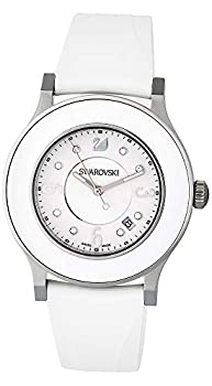 【中古】【インポート品・未当て嵌める】スワロフスキーOctea Classica White Rubber Watch