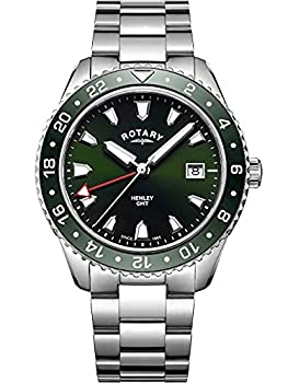 【中古】【インポート品・未当て嵌める】Rotary メンズ 通年使える石英ウオッチ ステンレススチールストラップ しろがね色 20 (模範例:GB05108/24)