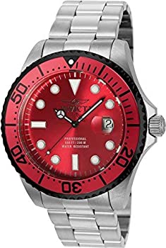 【中古】【インポート品・未当て嵌める】目あたらしいMens Invicta 22824?Grand Diver赤いことDial Steel腕輪Watch