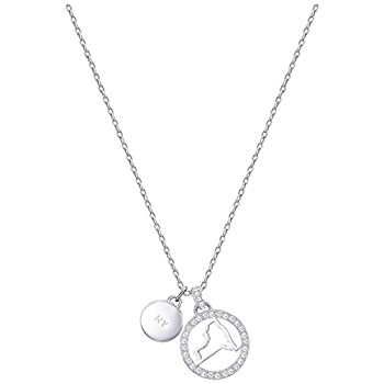 【中古】【輸入品・未使用】Swarovski レディース レナニューヨークペンダント - ホワイト - ロジウムメッキ -