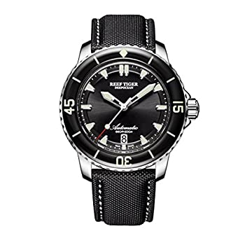 【中古】【輸入品・未使用】Reef Tiger RGA3035 ダイブウォッチ メンズ スチール ナイロン ストラップ 自動腕時計 日付機能付き 173,157円