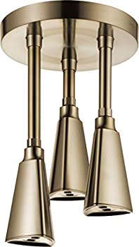【中古】【インポート品・未当て嵌める】Delta Faucet 57140-CZ H2Okinetic シャンデリヤ レインカン シャワー頭顱 三鞭酒ブロンズ