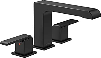 【中古】【輸入品・未使用】Delta Faucet T2767-BL ローマン タブトリム デッキマウント ダイバーターなし マットブラック