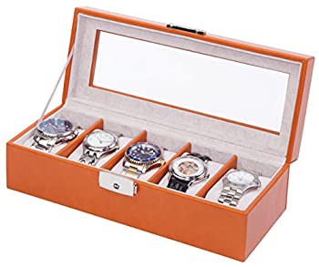 【中古】【インポート品・未当て嵌める】Orbita Roma 5時辰儀書きあらわすケースストレージボックスw93013?インチサドルなめし革