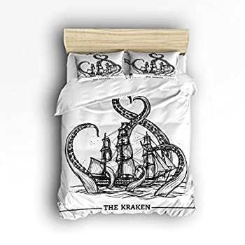 【中古】【輸入品・未使用】Sail Boat Waves and Octopus Kraken tentacles-海洋国Decorations ツイン VDL-170922-511 54,389円