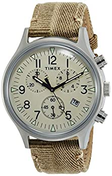【中古】【輸入品・未使用】Timex MK1 クロノグラフ 42mm カーキ ファブリック ストラップウォッチ TW2R68500