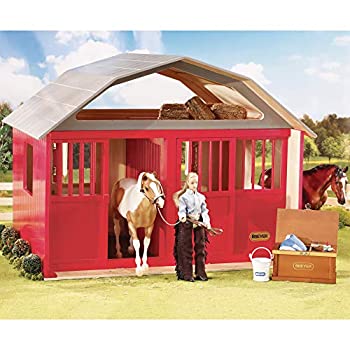 【中古】【輸入品・未使用】Breyer Traditional Two-Stall Horse Barn Toy Model
