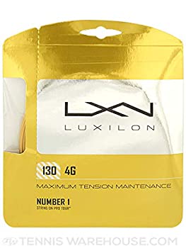 【中古】【インポート品・未当て嵌める】Luxilon 4G 重合体 - 130/16L ゲージ ポリエステル (ポリ) テニスラケットストリング 4風呂敷き包み (申しつけるごとに4仕掛ける)