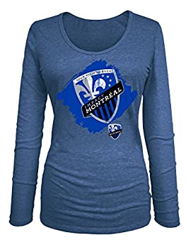 【中古】【輸入品・未使用】MLS Montreal Impact レディース トライブレンド 長袖 UネックTシャツ、ブルー、XL｜スカイマーケットプラス
