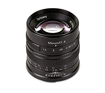 【中古】【輸入品・未使用】7artisans Photoelectric 55mm f/1.4 レンズ Sony Eマウント用 - ブラック