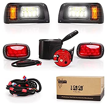 【中古】【インポート品・未当て嵌める】9.99WORLD MALL ゴルフ手押し車 LED前照灯とテールランプ一揃いの道具 野球クラブ鉄道車両 DS手押し車用 ウィンカー付き添い人 アセンブリホーンブレーキライトアッ