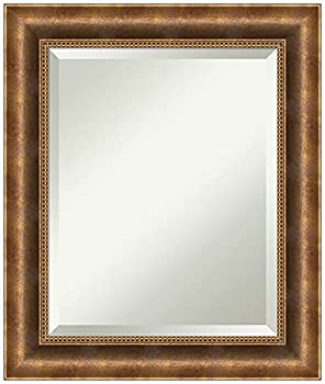 【中古】【輸入品・未使用】Amanti Art 木製壁ミラー (25.4 x 21.4インチ) マンハッタンブロンズフレーム - バスルームミラー 化粧鏡 - ブロンズ スモール|スカイマーケットプラス