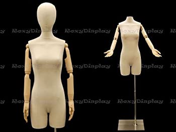 【中古】【輸入品・未使用】(JF-F01Sarm+BS-05) ROXYDISPLAY ディスプレイ 女性ボディフォーム アーム&長方形メタルベース