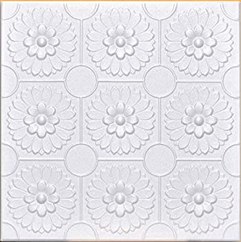 【中古】【輸入品・未使用】50pcのオデッサホワイト( 20?" x20?" Foam )天井タイル???Coversについて135sqft