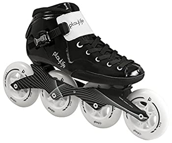 【中古】【輸入品・未使用】Playlife PowerslideパフォーマンスInlineスピードSkates???glass-fiber熱成形用 EU 38 / US 6 ブラック