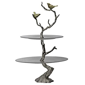 【中古】【インポート品・未当て嵌める】Celina 2-tiered Serving一皿ゴールドd16?%ﾀﾞﾌﾞﾙｸｫｰﾃ% x24?%ﾀﾞﾌﾞﾙｸｫｰﾃ%