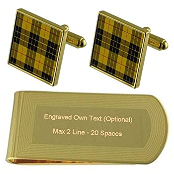 【中古】【輸入品・未使用】Tartan Clan MacLeod 彫刻ゴールド調マネークリップ