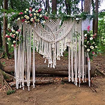 【中古】【インポート品・未当て嵌める】アメリカン編み物 ボヘミアン マクラメ 華燭の典 周囲の状況 かざり付ける ボヘミアン 今めかしい マクラメ 飾りつけ表現スタイル マクラメ アラス マクラメカ