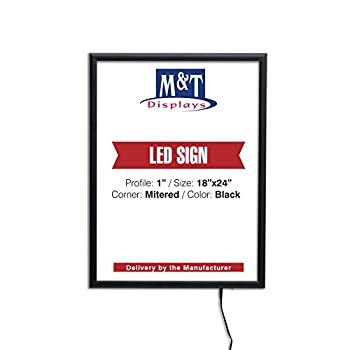 【中古】【インポート品・未当て嵌める】かっこ良いLEDボックス席18?%ﾀﾞﾌﾞﾙｸｫｰﾃ% W x 24?%ﾀﾞﾌﾞﾙｸｫｰﾃ% H貼り出し大きさ1?%ﾀﾞﾌﾞﾙｸｫｰﾃ%しろがね色とブラックアルミニウムプロファイル、Single Sid