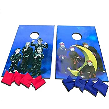 【中古】【輸入品・未使用】VictoryStore コーンホールゲーム - パーソナライズド フォト コーンホールバッグ トスゲーム - カスタムフォト コーンホール - ボードセットに