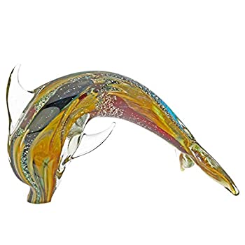 【中古】【輸入品・未使用】GlassOfVenice Murano Glass Dolphin???玉髄