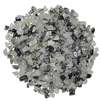 【中古】【輸入品・未使用】Hypnotic Gems 18ポンド 光沢ブラックルチルクォーツ天然石チップ ? 花瓶、噴水、アート、工芸、ジュエリー製作、クリスタルヒーリングなどに｜スカイマーケットプラス 64,279円