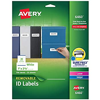 【中古】【インポート品・未当て嵌める】Removable Inkjet/Laser ID Labels%ｶﾝﾏ% 1 x 2-5/8%ｶﾝﾏ% White%ｶﾝﾏ% 750/Pack (並行輸入品) [並行輸入品]