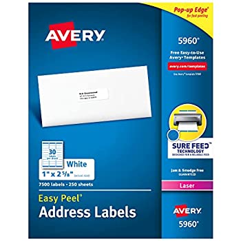 【中古】【輸入品・未使用】Easy Peel Laser Address Labels%ｶﾝﾏ% 1 x 2-5/8%ｶﾝﾏ% White%ｶﾝﾏ% 7500/Box (並行輸入品)