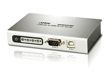 【中古】【インポート品・未当て嵌める】ATEN 4界面 USB 禾穀類RS-232こしき UC4854 (しろがね色)