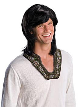 【中古】【インポート品・未当て嵌める】Rubie\u0027s Costume 70\u0027s Guy Wig%ｶﾝﾏ% Black%ｶﾝﾏ% One Size