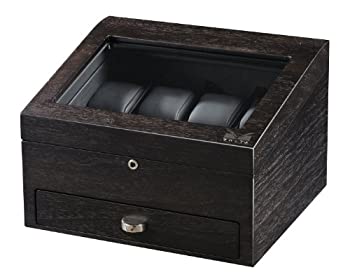 【中古】【インポート品・未当て嵌める】Volta ウオッチ8個納める入れもの 記憶装置抽き出し付き添い人 赤銅色(Rustic Brown)