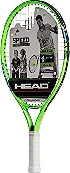 【中古】【インポート品・未当てはめる】HEADスピードキッズテニスラケット - 未経験者用ガット前照灯 バランスジュニアラケット - 19in 緑であること