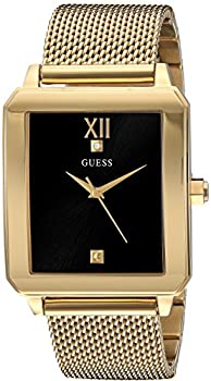 【中古】【輸入品・未使用】(ゲス) Guess メンズ ステンレススチール ダイヤモンドダイヤル腕時計 NS ゴールド