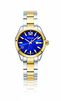 【中古】【インポート品・未当て嵌める】Philip Stein Women \u0027s \u0027 Traveler \u0027 Swiss Quartz andステンレス鋼スチール写真Casual Watch %ｶﾝﾏ% Color : Two Tone ( Model : 91tg-cblmop-sstg )