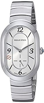 【中古】【インポート品・未当てはめる】Philip Stein レディース 今めかしい スイスクォーツ ウオッチ ステンレススチールストラップ しろがね色 14 (真似形:74-FW-MSS )
