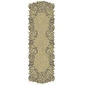 【中古】【輸入品・未使用】遺産レースリーフ20インチby 60-inch Mantleランナー、ゴールデンロッド