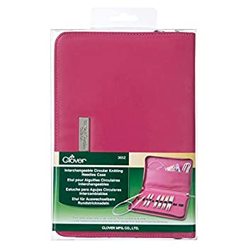【中古】【輸入品・未使用】Clover 3652 ニードルクラフト交換可能円形編み針ケース ピンク