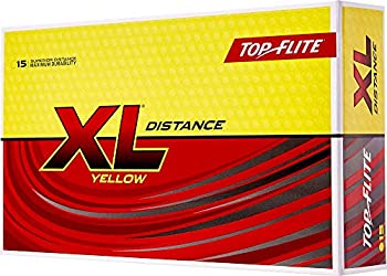 【中古】【輸入品・未使用】Top-Flite 2019 XL ディスタンスイエローゴルフボール 15個パック