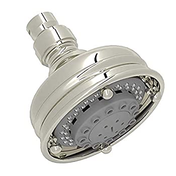 【中古】【輸入品・未使用】Rohl 1085/8PN 4-Inch Three Function Diameter Santena Five Jet Shower Rose Showerhead%カンマ% Polished Nickel by Rohl|スカイマーケットプラス