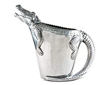 【中古】【輸入品・未使用】Vagabond Houseガラスピッチャーwith Pewter Alligatorハンドル12?" Tall