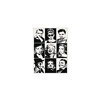 【中古】【インポート品・未当て嵌める】Arek Warminski ハリウッドレジェンド 31.5x23.5 アートプリントポスター セレブリティ マリリン・モンロー ハンフリー・ボガート オードリー・