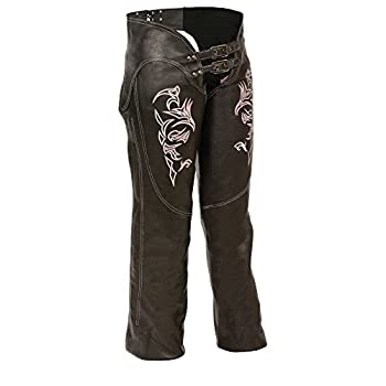 【中古】【輸入品・未使用】Milwaukee レディース レザーチャップス 4X-LARGE ML1187-BLK/PUR-4X