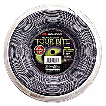 【中古】【インポート品・未当て嵌める】Tour Bite金剛石Roughテニスストリングリールシルバー 16L