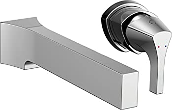 【中古】【インポート品・未当てはめる】Delta Faucet T574LF-WL、Cr製Zura シングル手持ち部分 壁取り付き洗面所水道の栓刈り込み