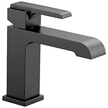 【中古】【輸入品・未使用】Delta Faucet Ara マットブラック バスルーム蛇口 シングルホールバスルーム蛇口 シングルハンドルバスルーム蛇口 メタルドレインアセンブリ マ