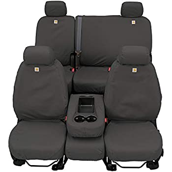 【中古】【輸入品・未使用】Covercraft Carhartt シートセーバー フロントロウ カスタムフィットシートカバー シボレー/GMCモデル用 ダック織り (砂利)
