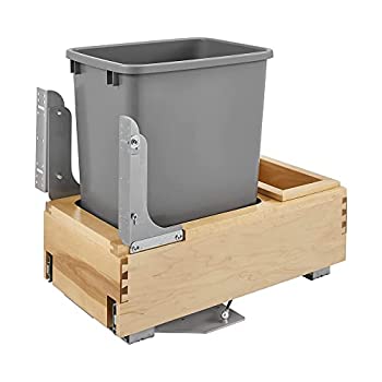【中古】【輸入品・未使用】rev-a-shelf 4?wcbm-15dm-1?Single pull-out下部マウントWood andシルバー廃棄物コンテナwith rev-a-motionスライド、35クォート、自然｜スカイマーケットプラス